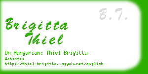 brigitta thiel business card